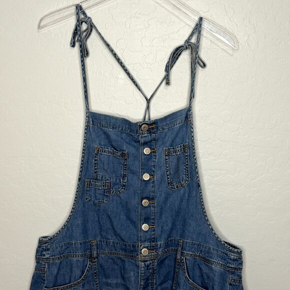 Torrid Lightweight Denim Adjustable Shortalls Size 12 - Picture 4 of 10
